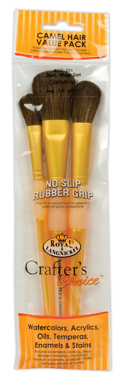 Malířské štětce 3ks, Synthetic Camel Hair" 1/2, 3/4, 1