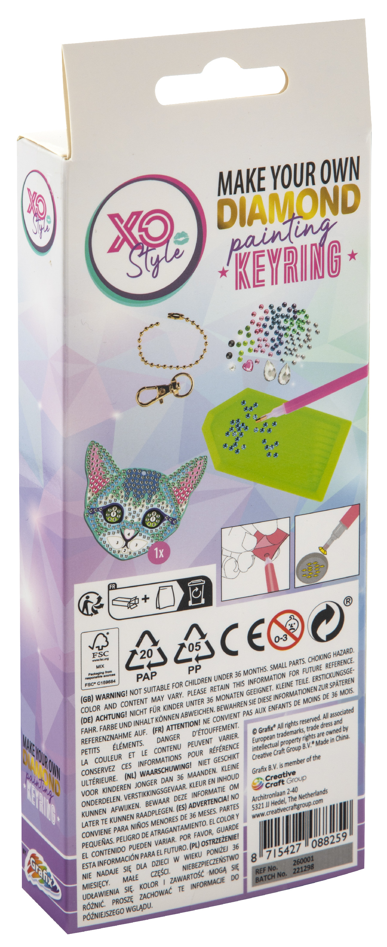 Diamantový přívěsek - Kočka