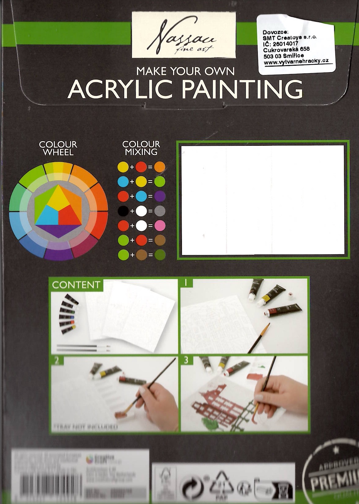 Umělecká sada akrylových barev - architektura