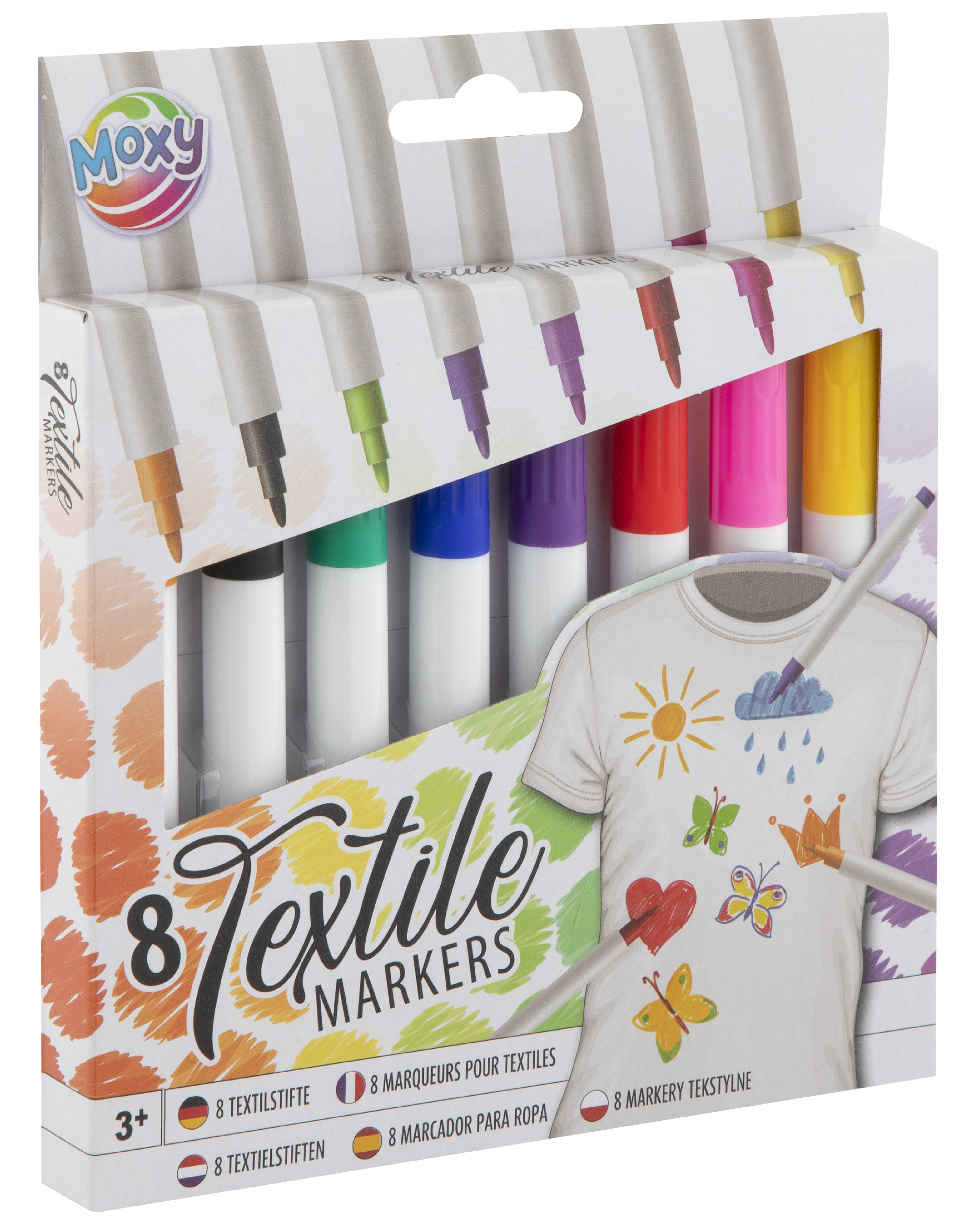 Fixy na textil, 8 ks