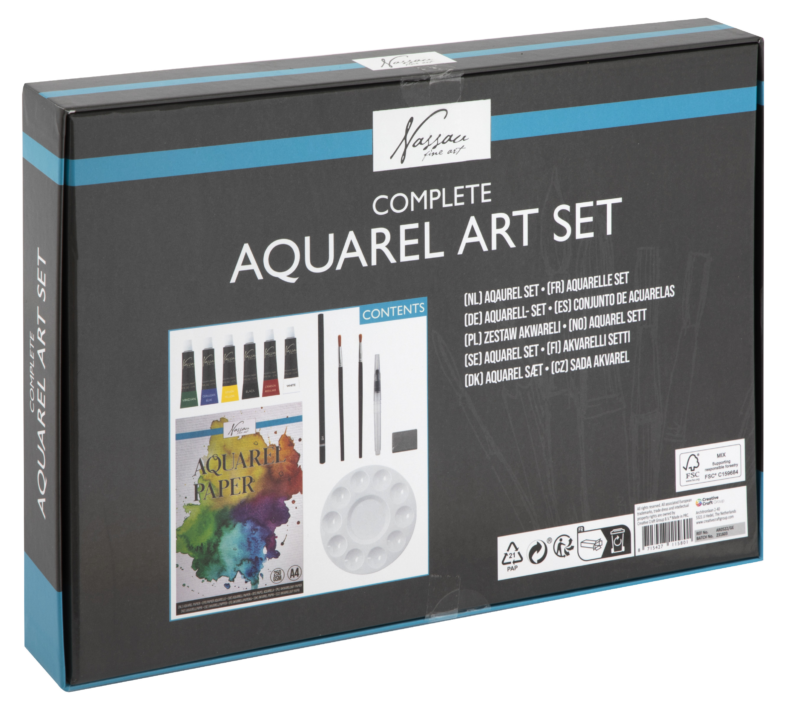 Sada pro akvarel, 13 ks