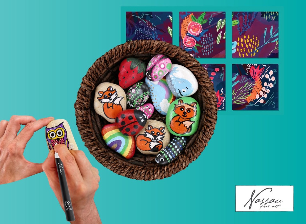 Akrylové fixy, 10 ks