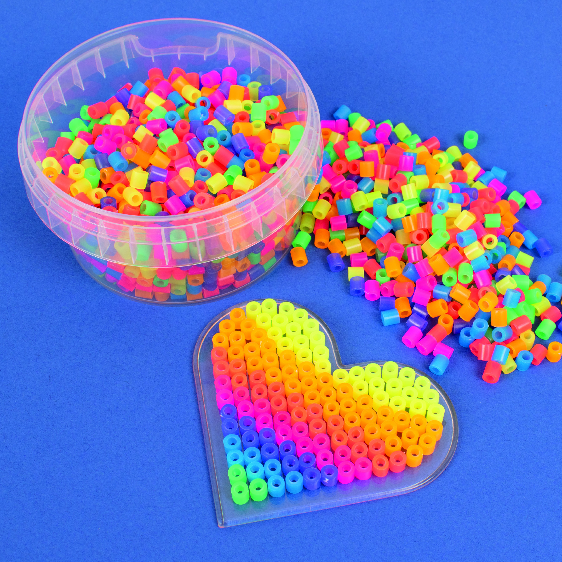 Korálky zažehlovací 1000 ks - neonové