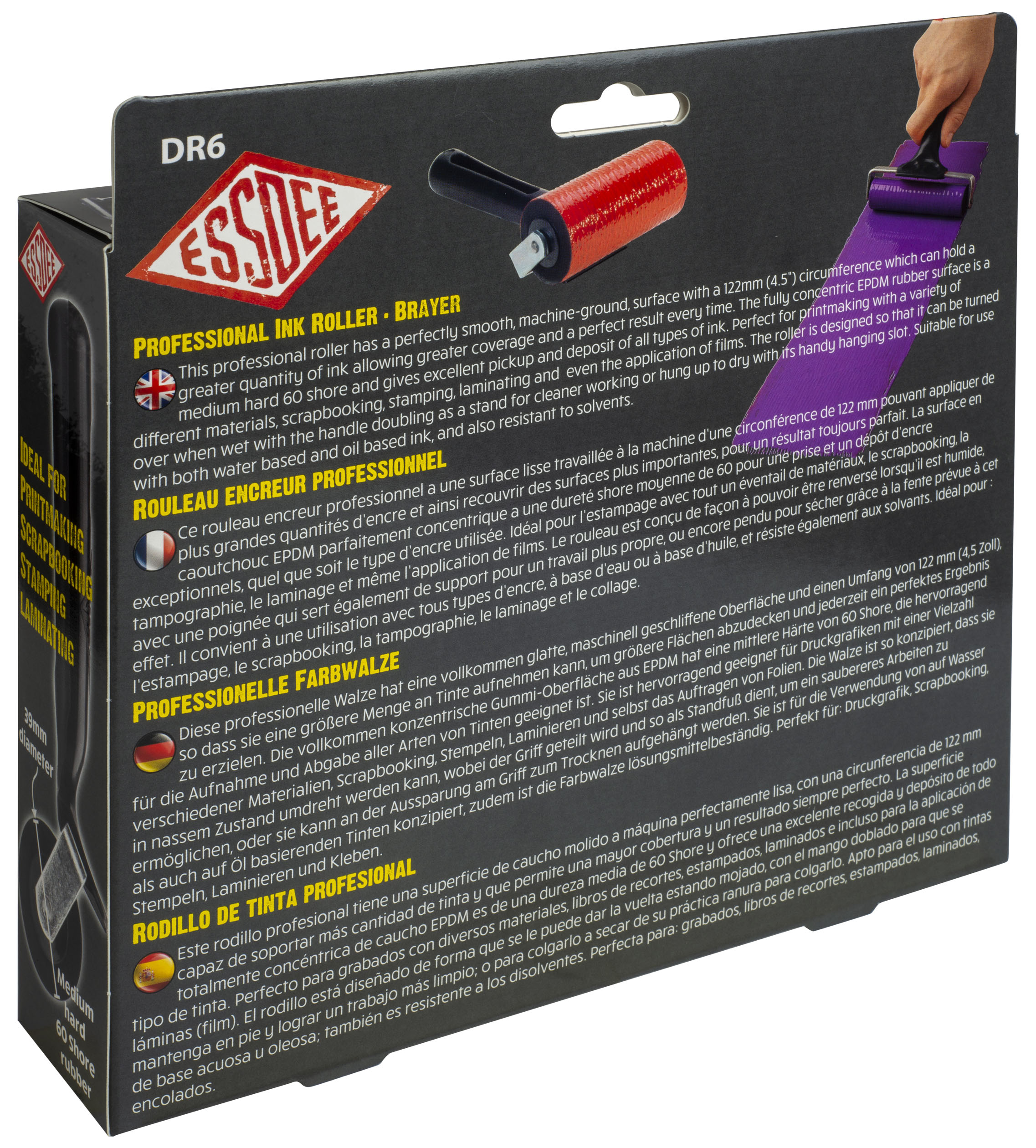 Váleček na linoryt DeLuxe 20 cm, ESSDEE