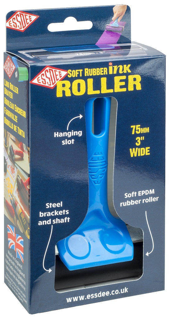 Váleček na linoryt, gumový 10 cm soft, ESSDEE