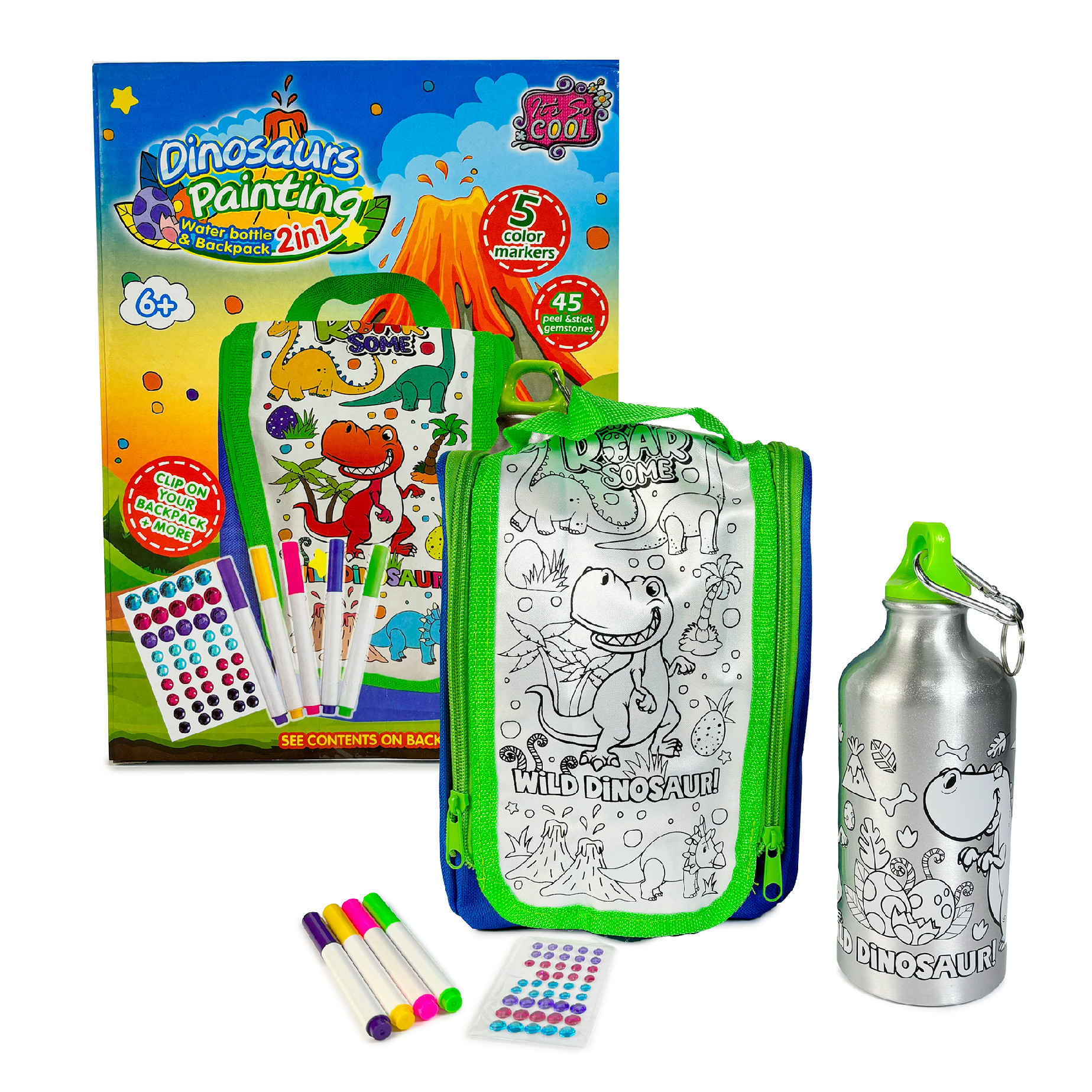 Vytvořte si vlastní lahev - dinosauři