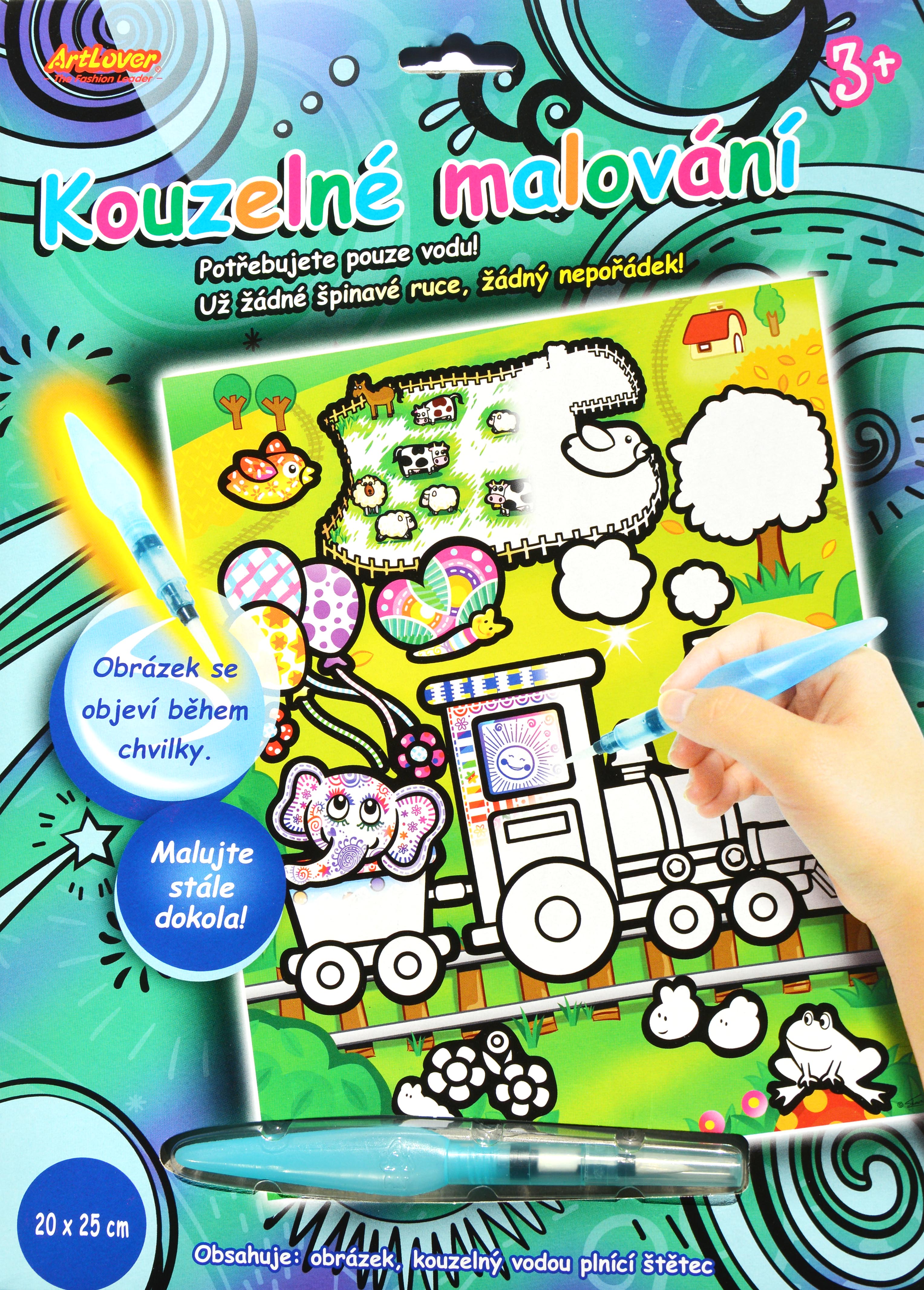 Kouzelné malování vodou - Mašinka