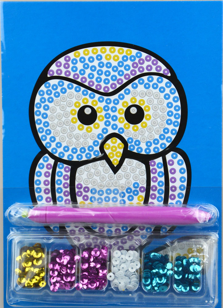 Flitrový obrázek - A5, sova