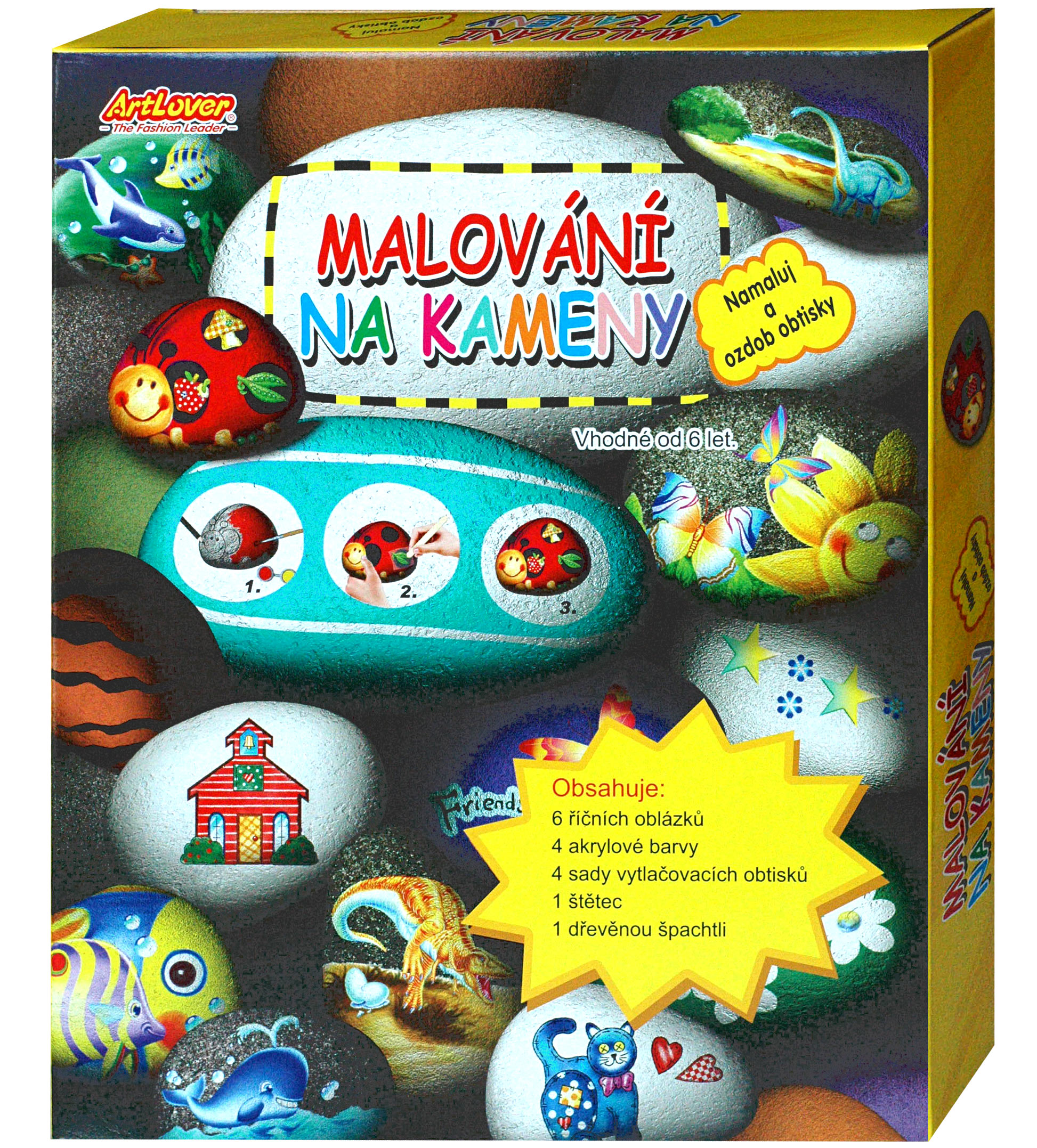 Malování na kameny - krabice
