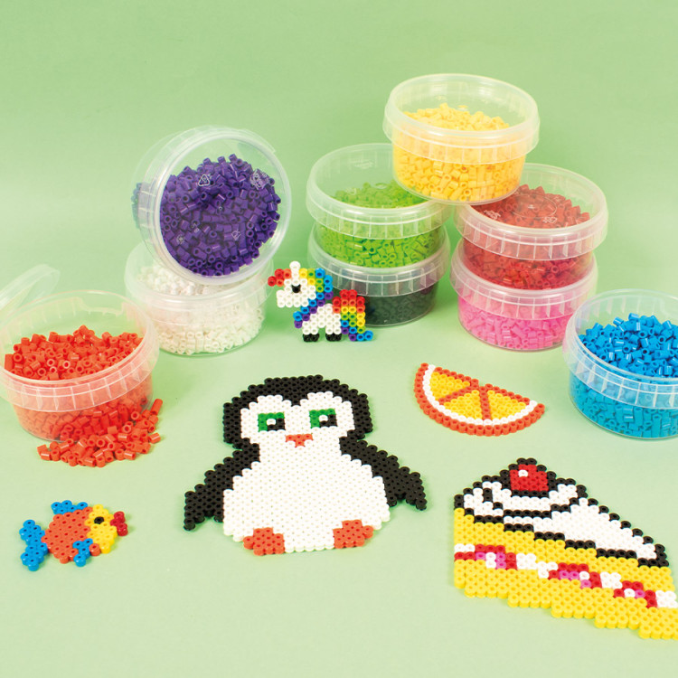 Set zažehovacích korálků - 10000 ks, 10 barev