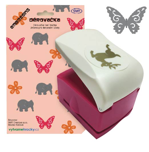 Děrovačky motýl 52mm s embosing efektem