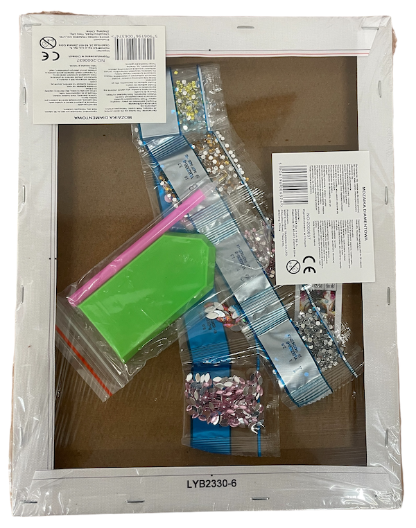 Diamantový obrázek na plátně 23 x 30 cm - Andělíček