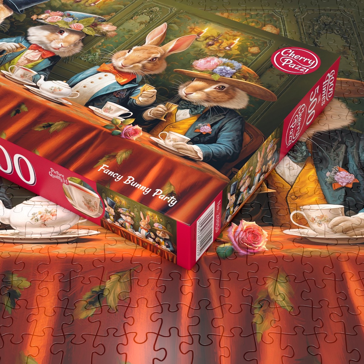 Puzzle 500d. Cherry Pazzi Elegantní králíčí párty