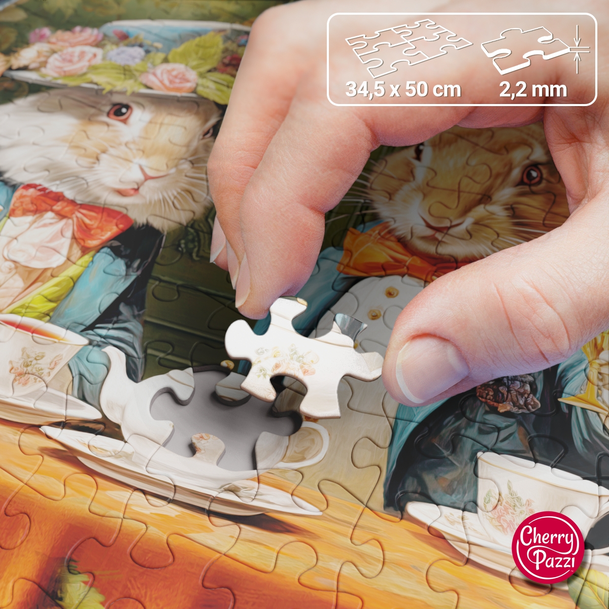 Puzzle 500d. Cherry Pazzi Elegantní králíčí párty