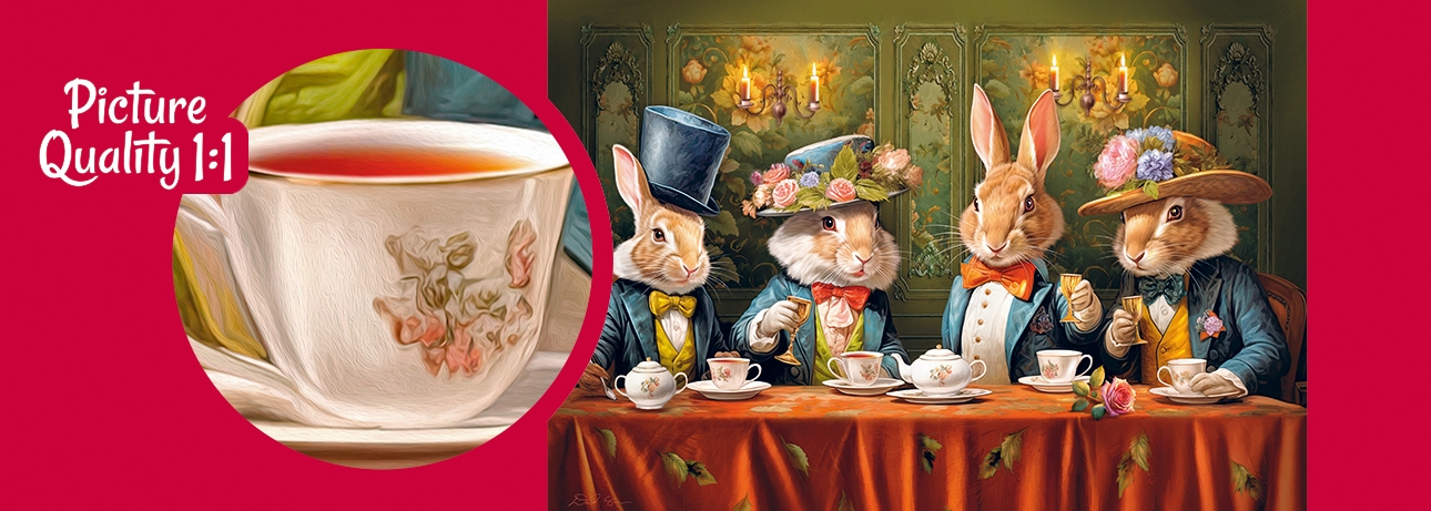 Puzzle 500d. Cherry Pazzi Elegantní králíčí párty