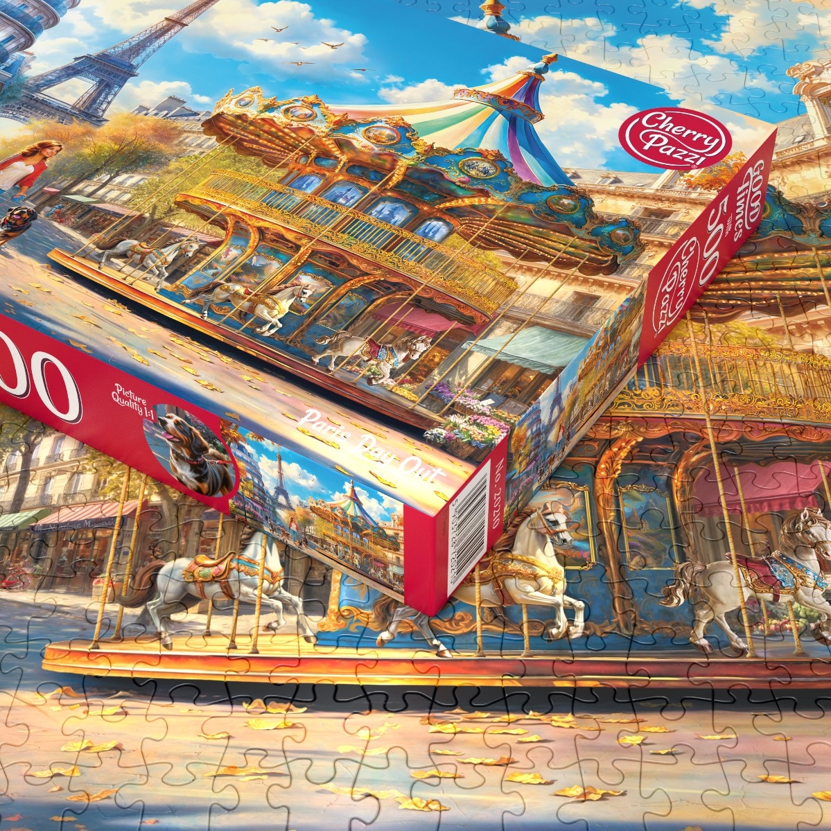 Puzzle 500d. Cherry Pazzi Den v Paříži