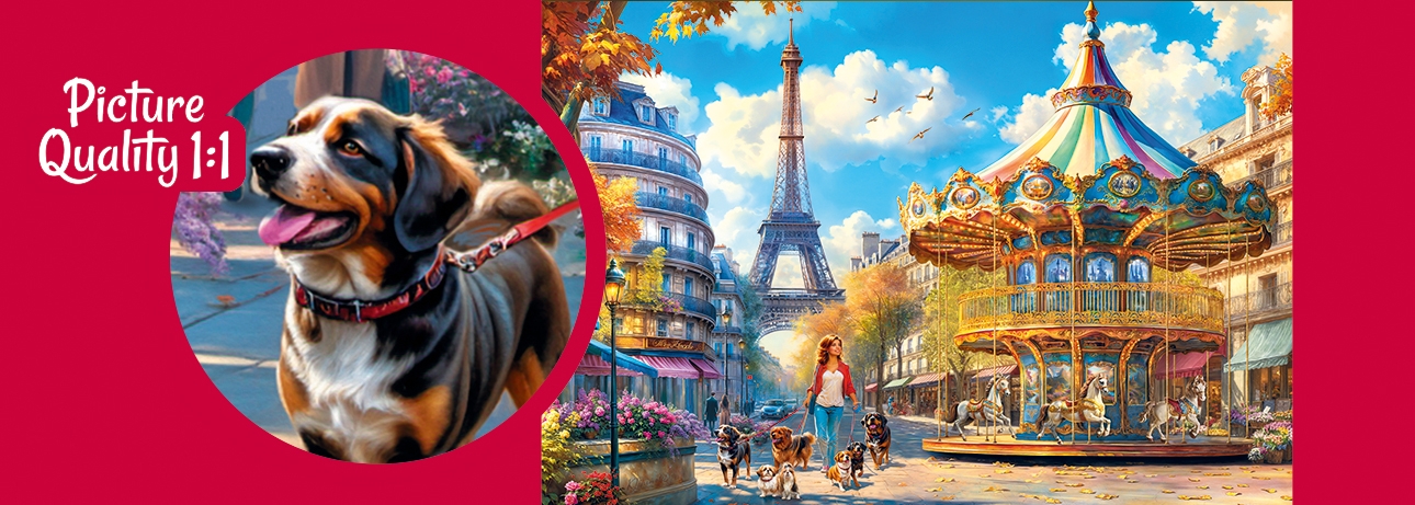 Puzzle 500d. Cherry Pazzi Den v Paříži