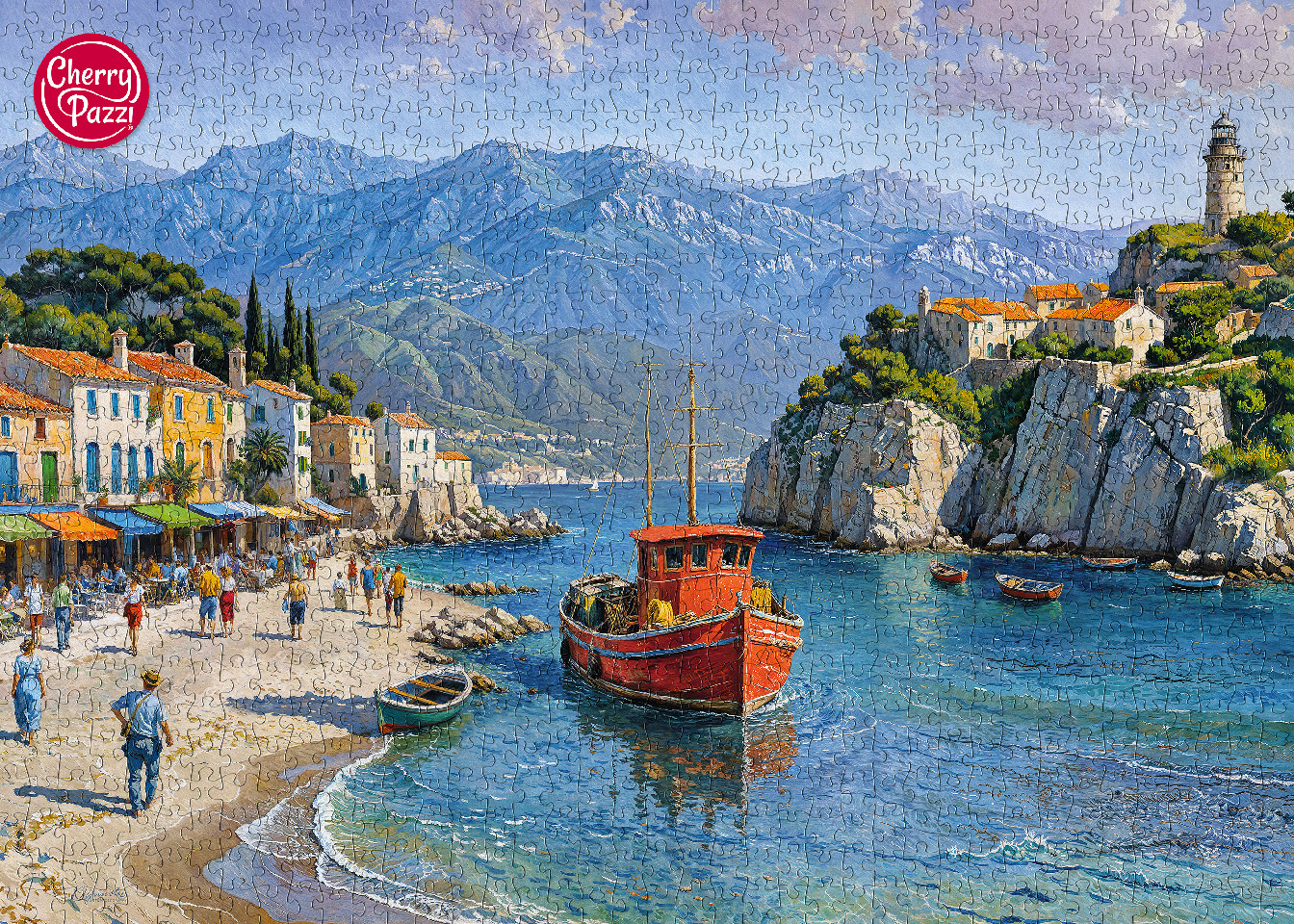Puzzle 1000d. Cherry Pazzi, Vesnička u moře