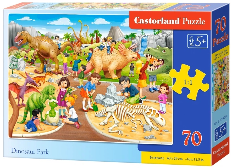 Puzzle Castorland 70 dílků premium - Dinopark