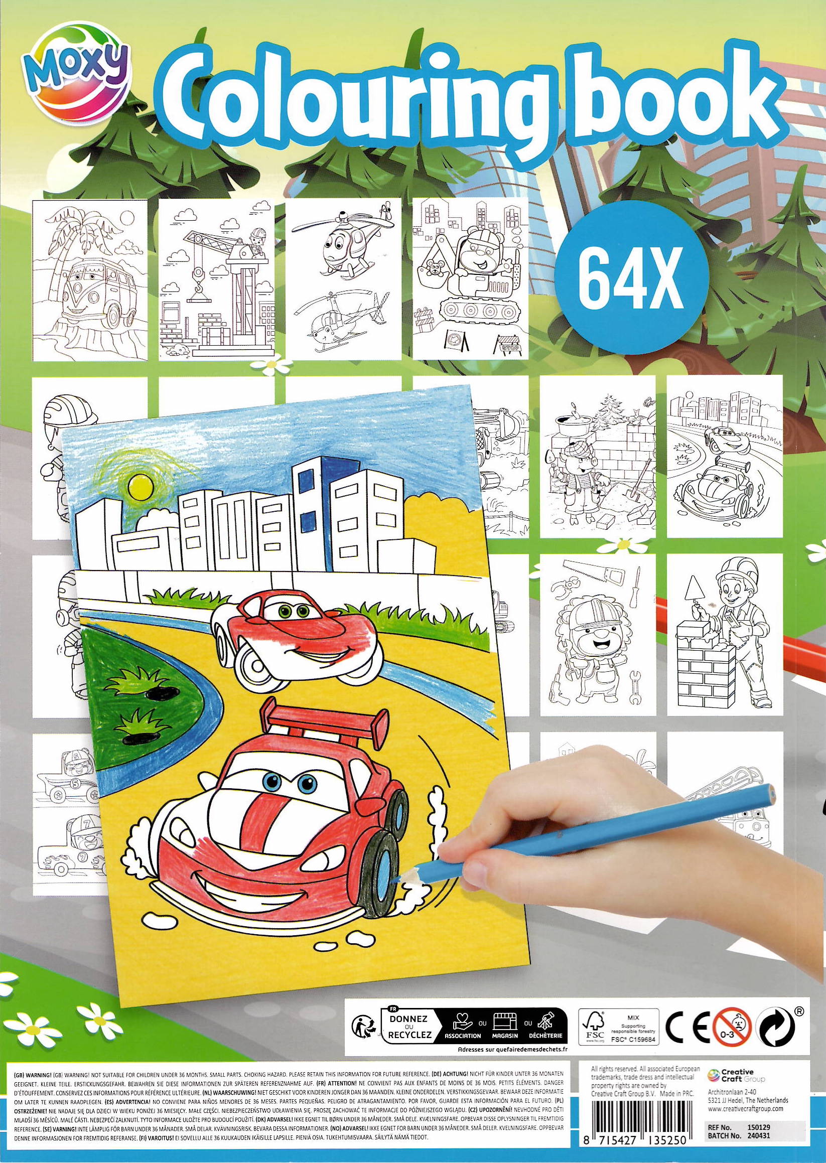 Omalovánková knížka - auta