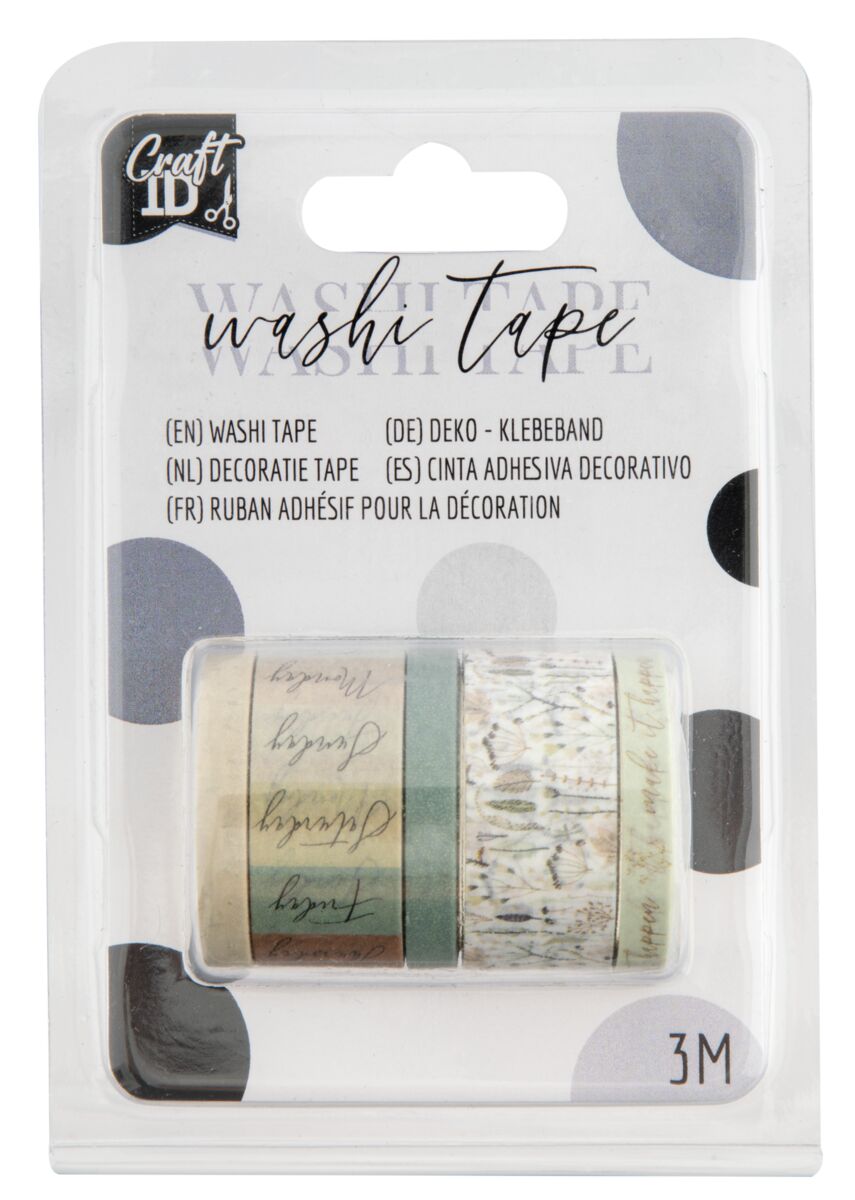 Dekorační lepicí páska - Washi pásky 3m, dny v týdnu