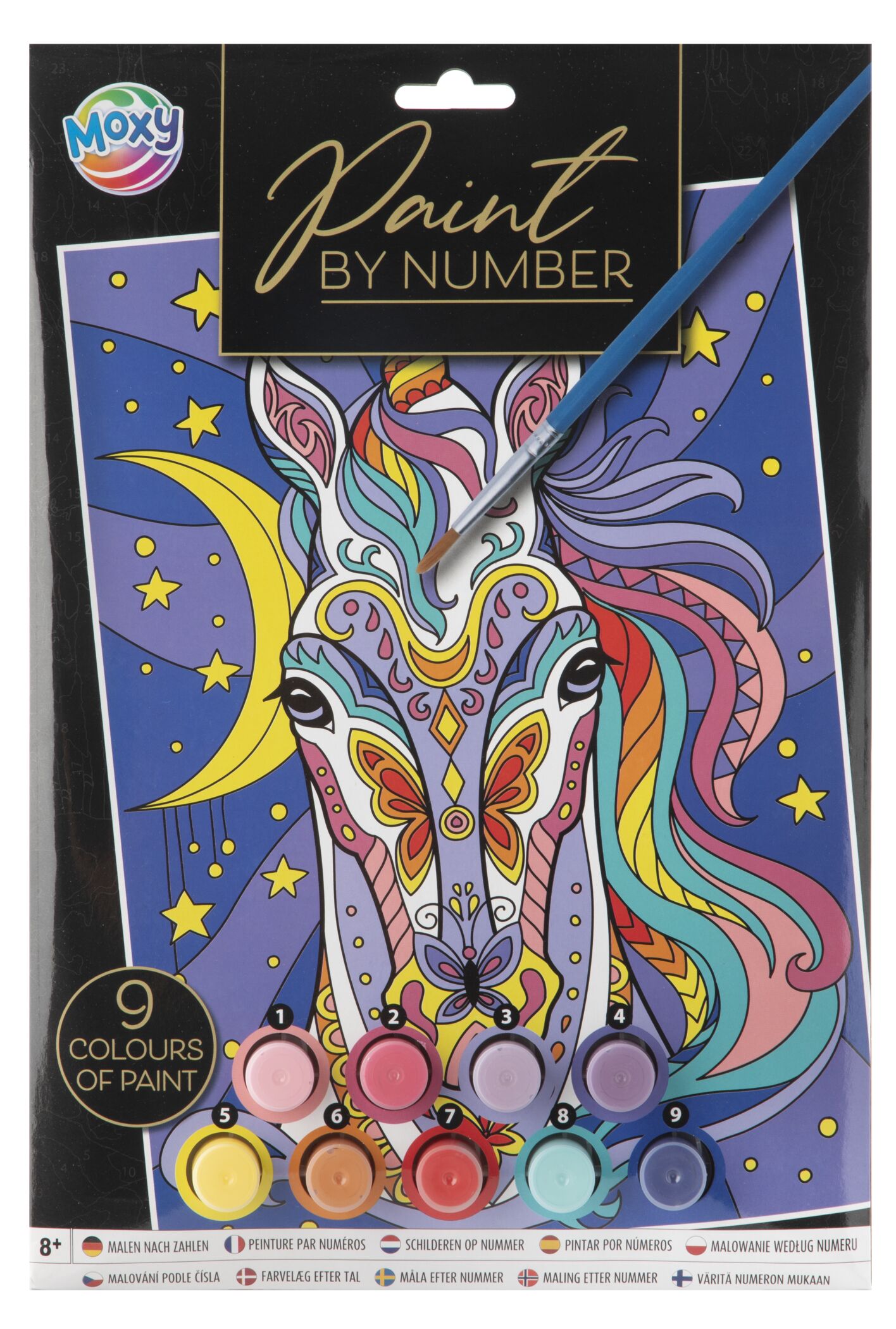 Malování podle čísel 22x30 cm - Jednorožec