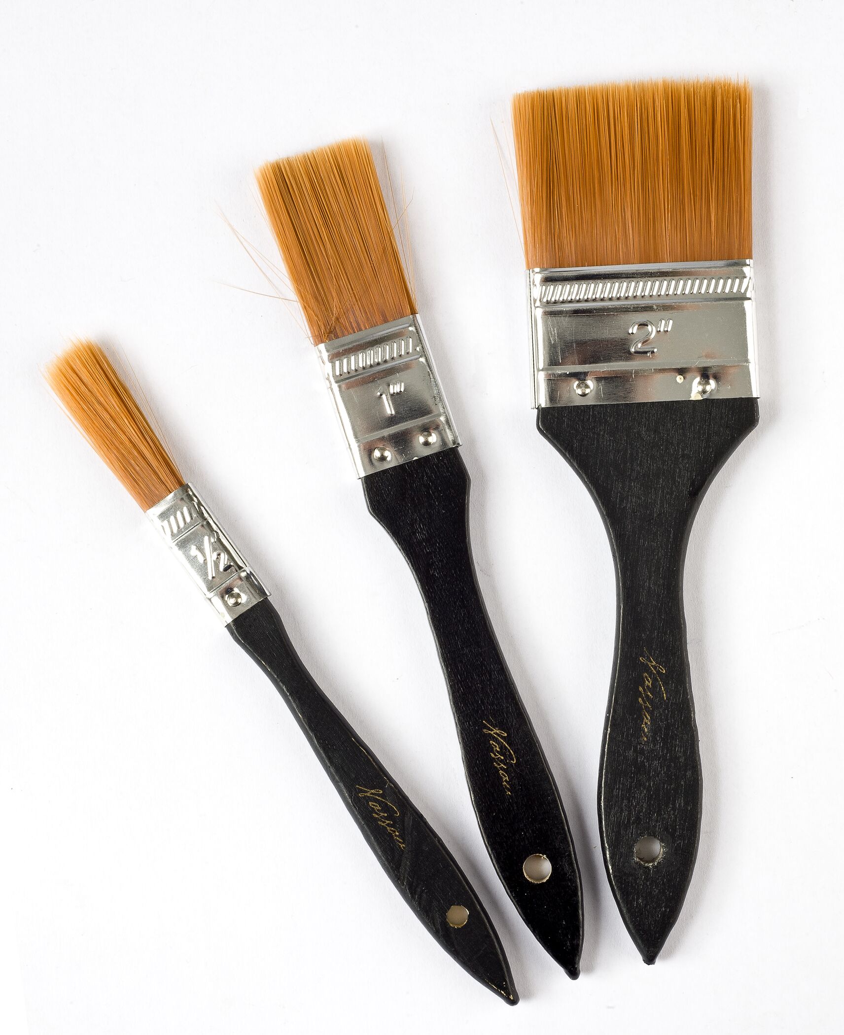 Štětce ploché Nassau 3ks