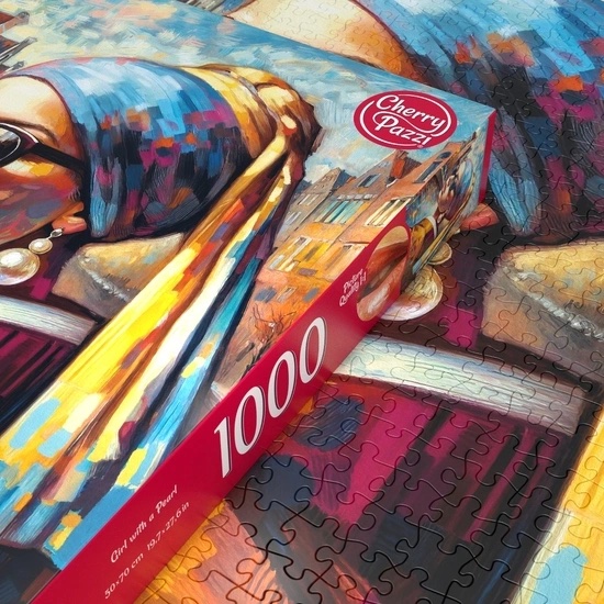 Puzzle 1000 dílků, Cherry Pazzi, Dívka s perlou