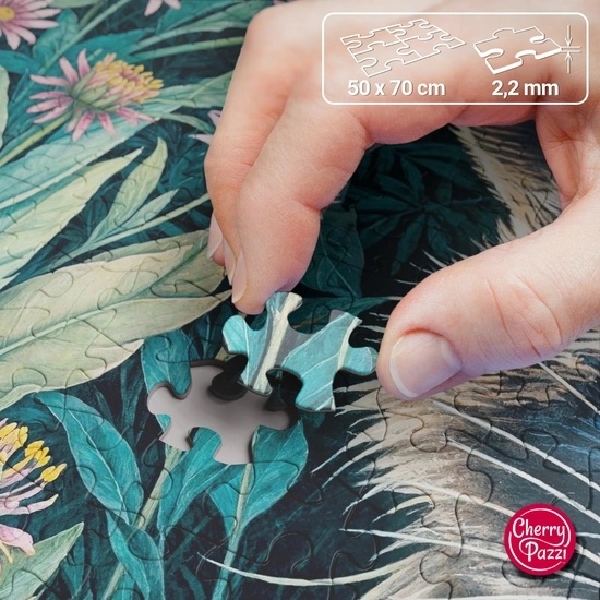 Puzzle 1000 dílků, Cherry Pazzi, Mýval v květinách