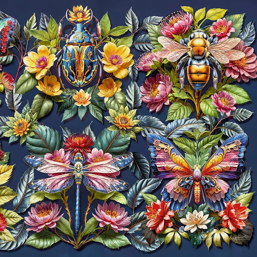 Puzzle 1000 dílků, Cherry Pazzi, Hmyzí svět