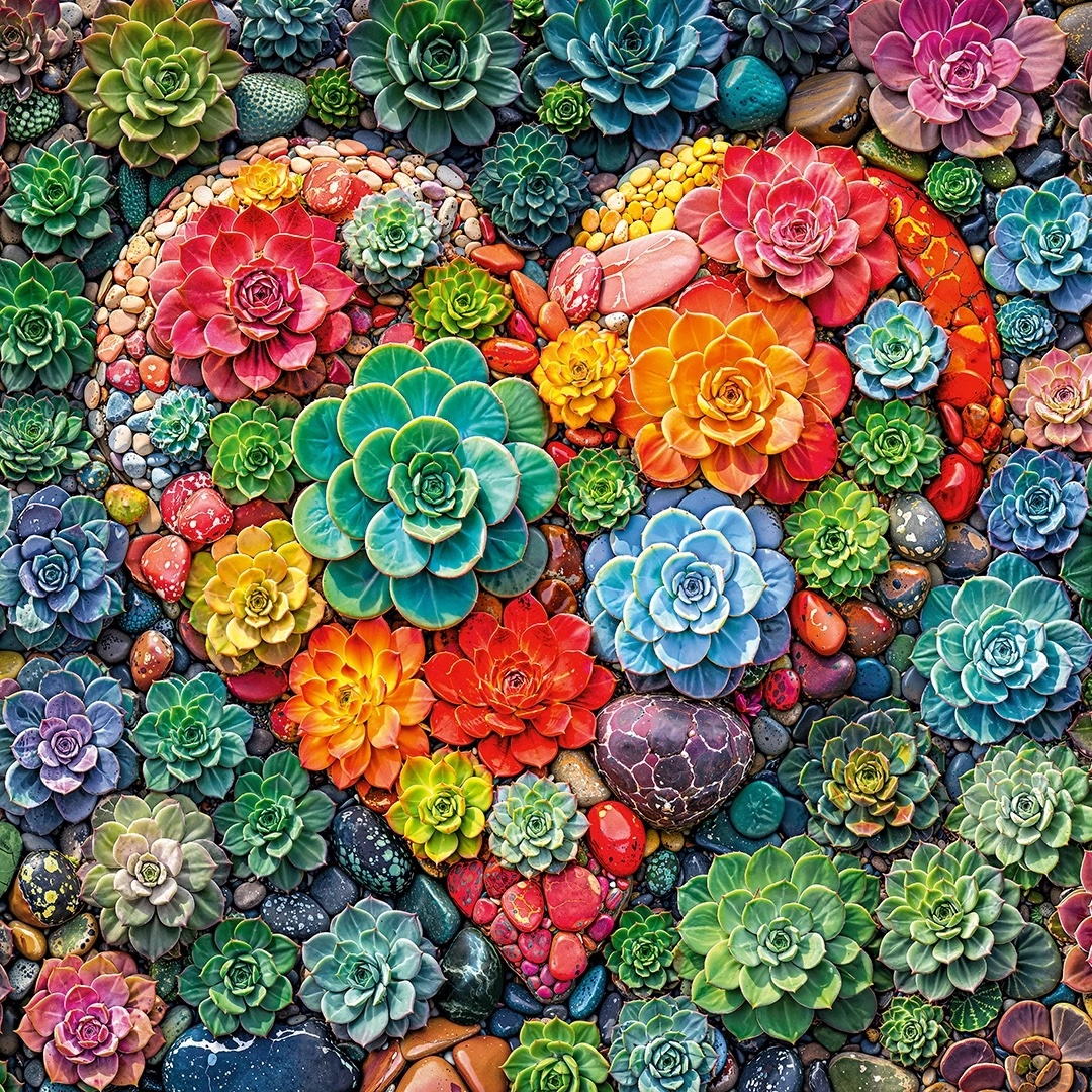 Puzzle 1000 dílků, Cherry Pazzi, Srdce lásky