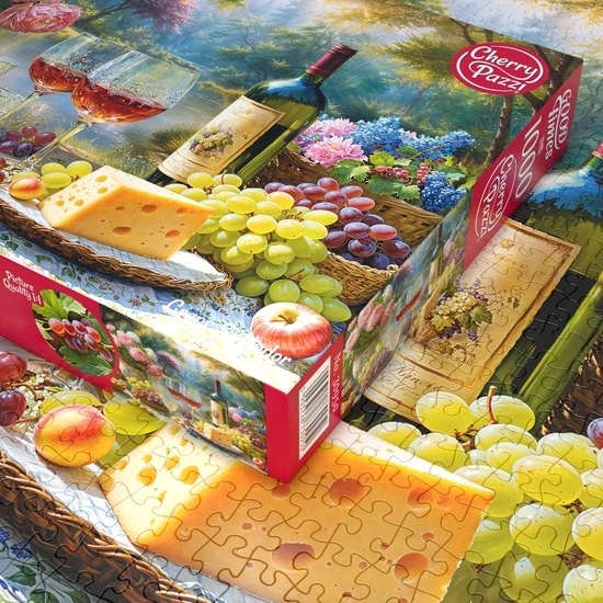 Puzzle 1000 dílků, Cherry Pazzi, Vinné zátiší s hrozny