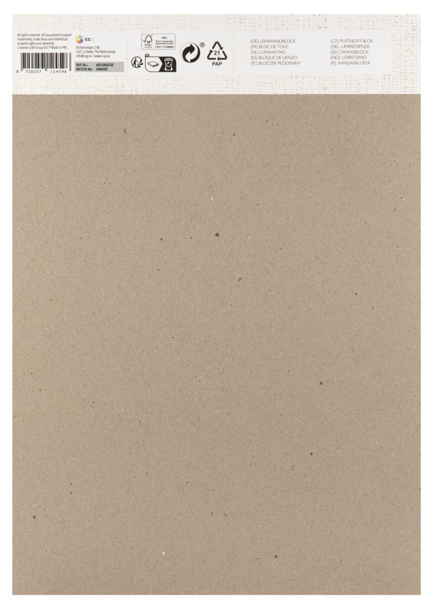 Blok malířských pláten Nassau A4 - 10 ks, 280 gsm