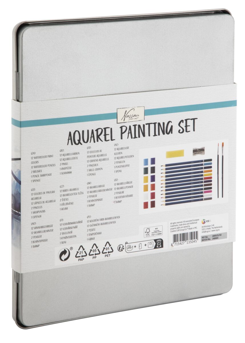 Aquarelové malování v boxu, 28ks