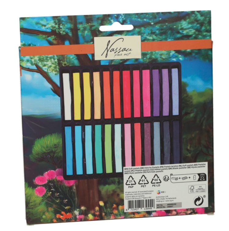 Suché pastely, 24 barev