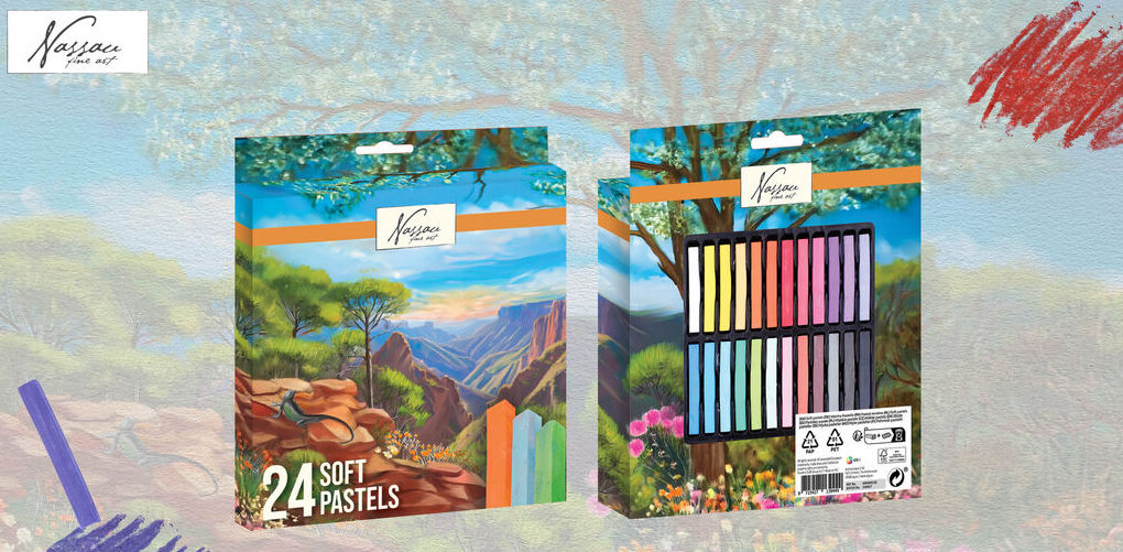 Suché pastely, 24 barev