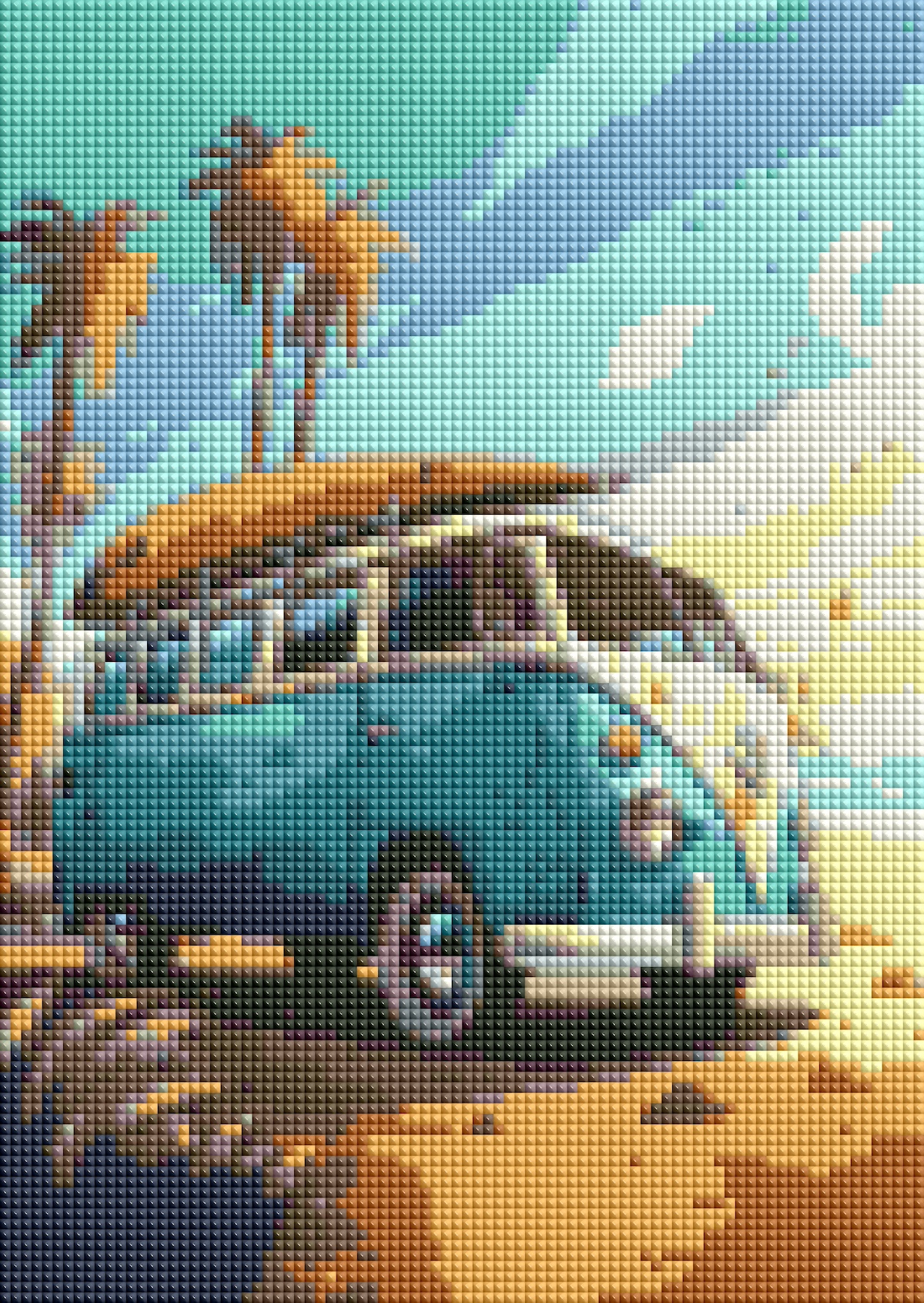 Diamantové malování -WW Transporter 30 x 40 cm