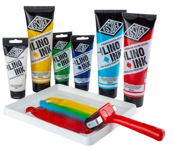 Barva na linoryt 300ml- bílá ESSDEE