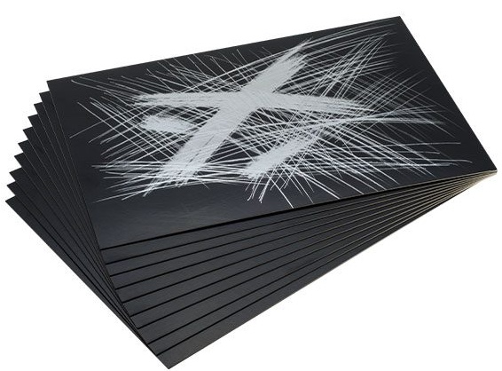 Škrabací folie stříbrná 229 x 152 mm 10 ks