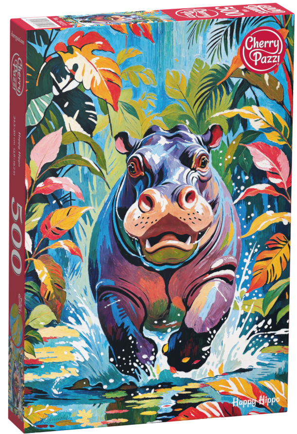Puzzle 500d. Cherry Pazzi Šťastný hroch