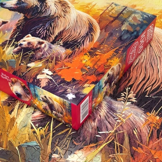Puzzle Cherry Pazzi 1000d. Together in the Wild (Medvědi v divočině)