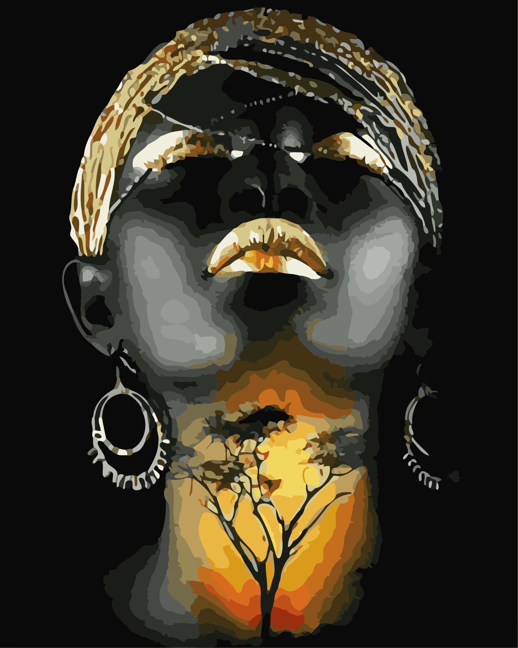 Diamantový obrázek - proroctví 30 x 40 cm