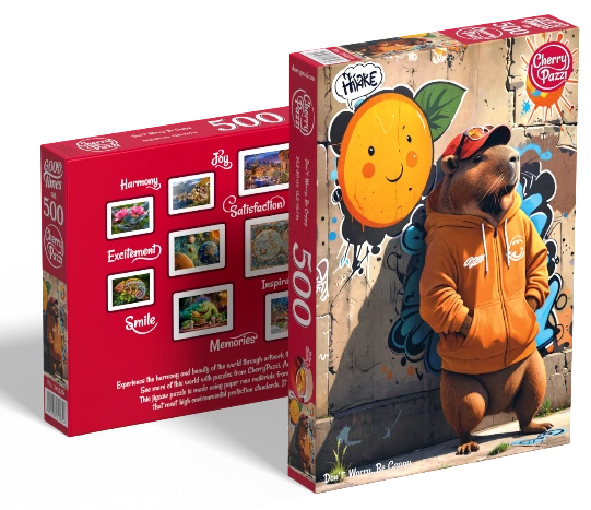 Puzzle 500d. Cherry Pazzi - Don't Worry, Be Cappy