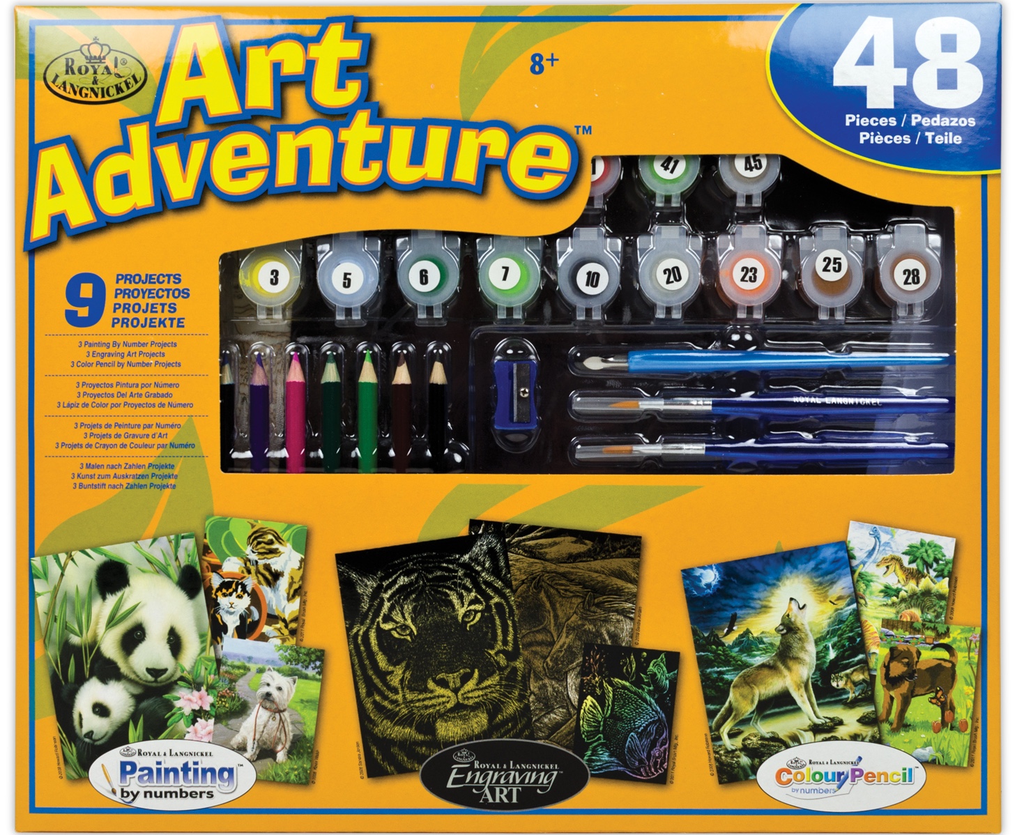 Art Adventure - oranžová velká sada tvoření
