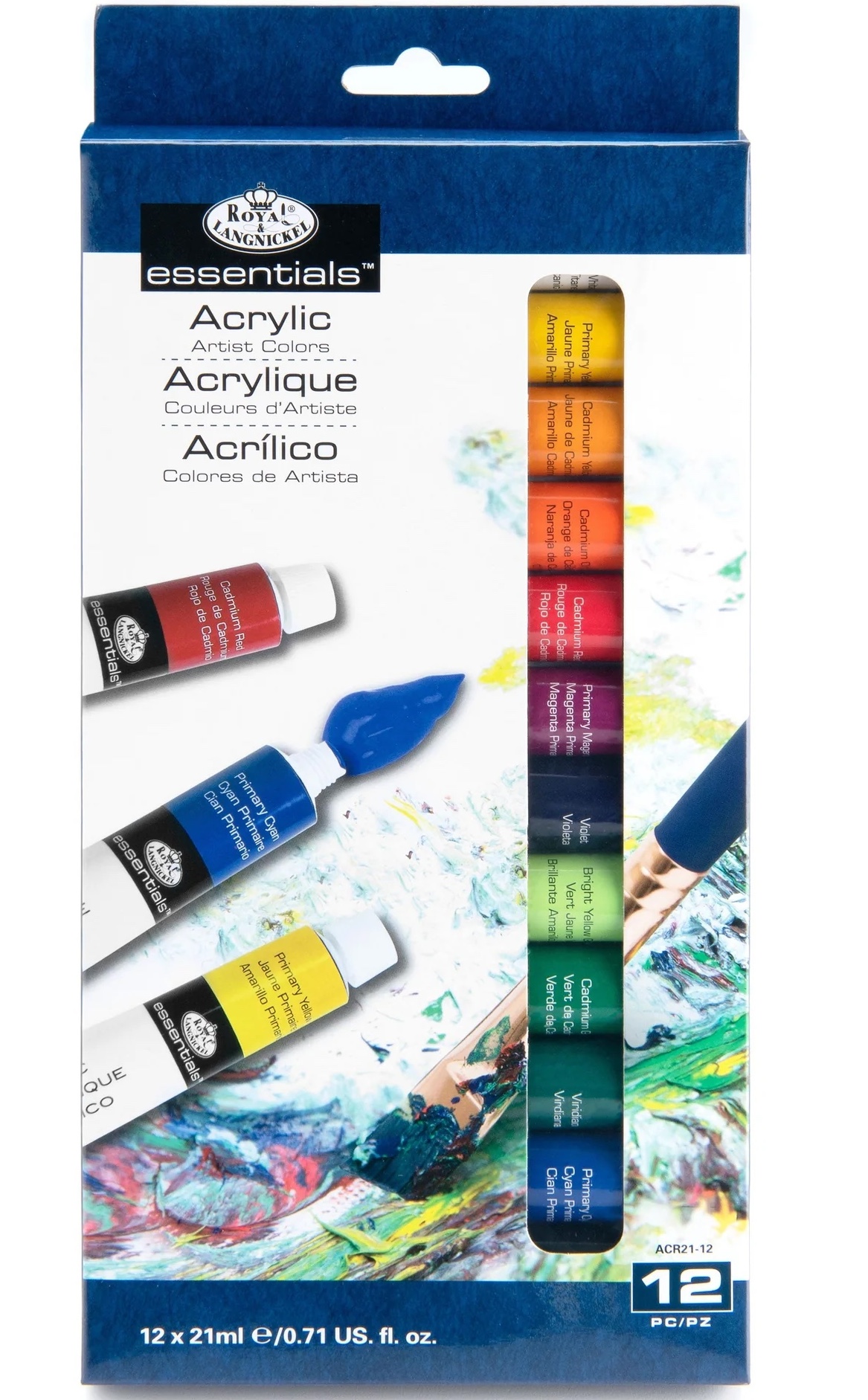 Akrylové barvy 12 ks á 21 ml