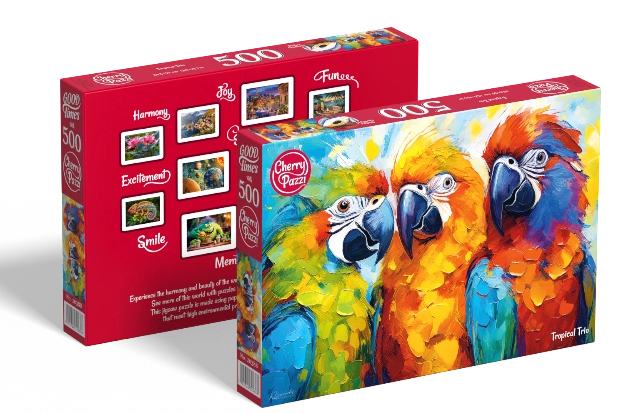 Puzzle 500d. Cherry Pazzi The Tropical Trio