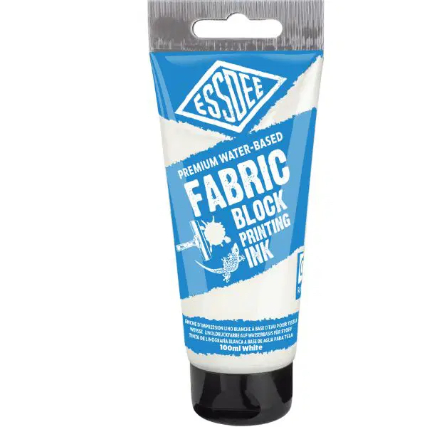 Barva na linoryt TEXTILNÍ 100 ml - bílá "white"