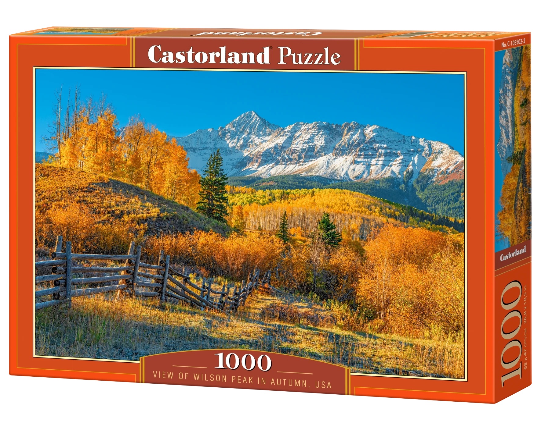 Puzzle Castorland 1000 dílků - View of Wilson Peak in Autumn, USA