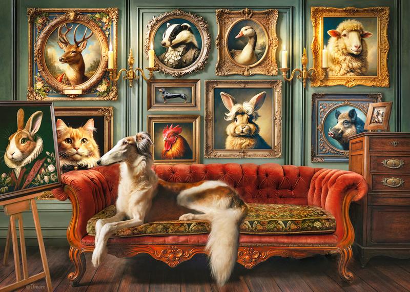 Puzzle Cherry Pazzi 1000d. - The Aristocratic Menagerie