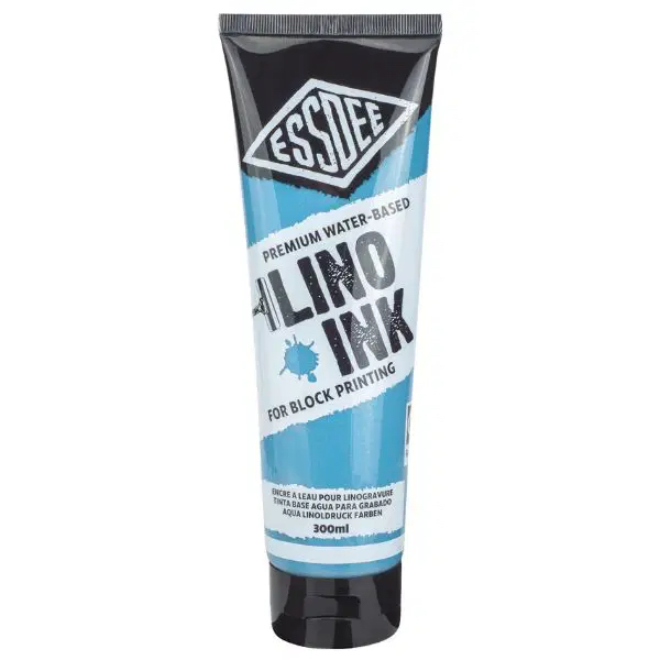 Barva na linoryt 300ml - fluorescent blue, modrá